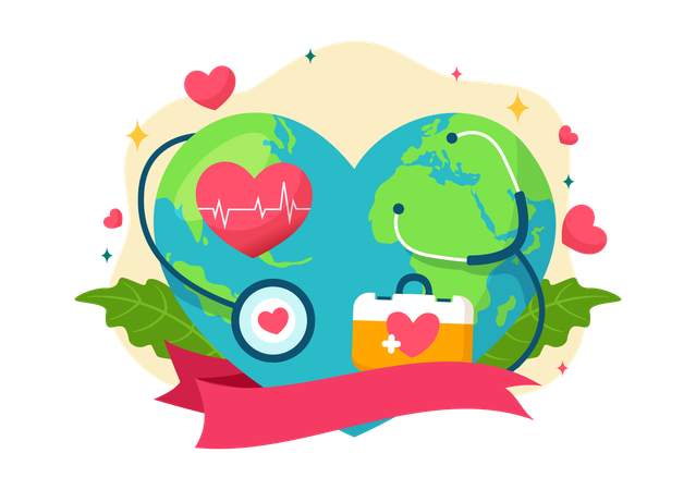 International Health Day  Illustration