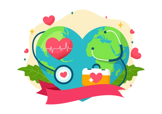 International Health Day  Illustration