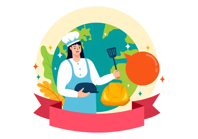 International Labor Day Vector Illustration On 1 May With Different Professions And Thank You To All Workers For Your Hard Work In Flat Background 일러스트레이션