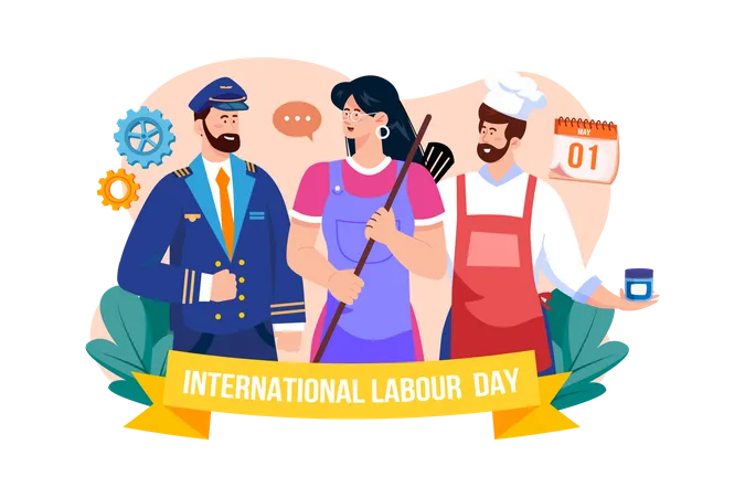 International Labor Day  Illustration