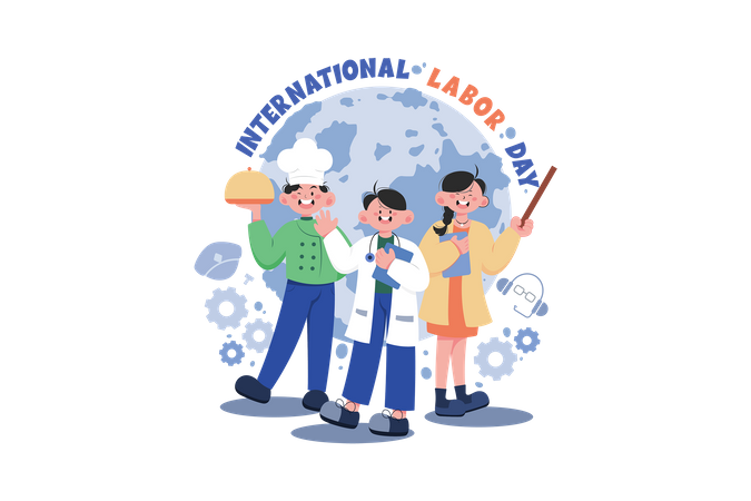 International Labor Day  Illustration