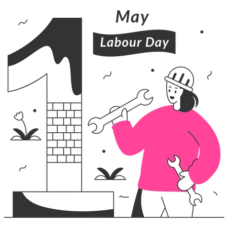International Labour Day  일러스트레이션