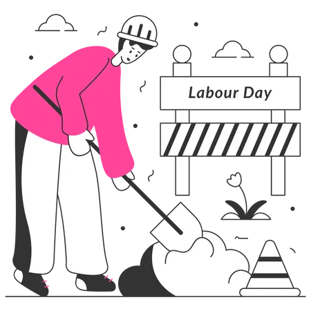International Labour Day  Illustration