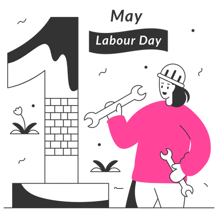 International Labour Day  Illustration