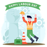illustration for international labour day