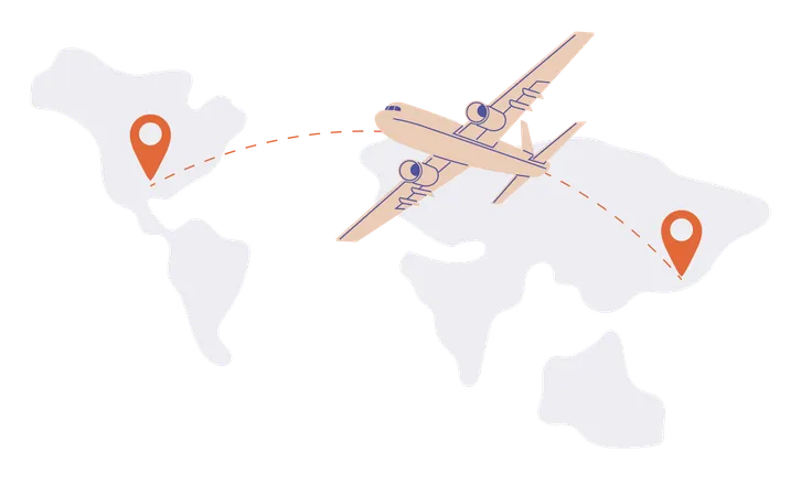 International Logistic Global Air Delivery Export Vector Export Import Shipping Duties Significantly Affect Global Logistics Supply Delivery Chain Management Helps Businesses Meet Consumer Demand Illustration