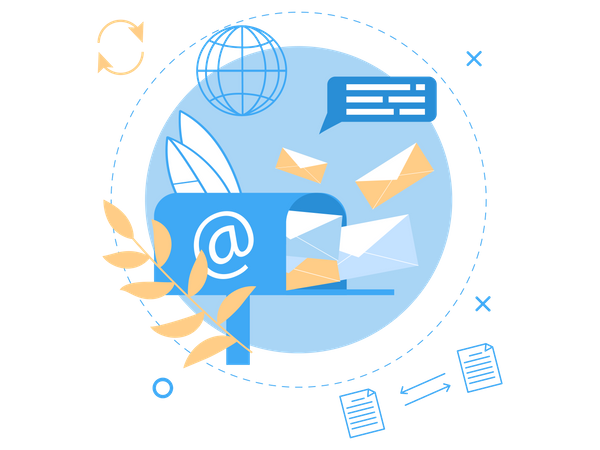 International Mailing Service  Illustration