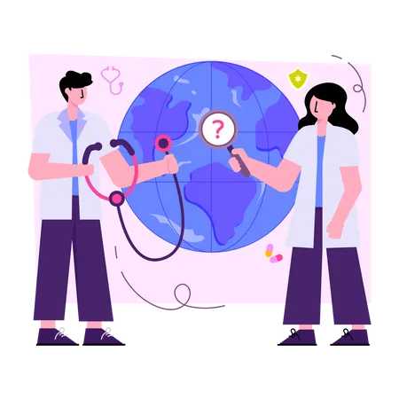 International Medical Checkup  Illustration