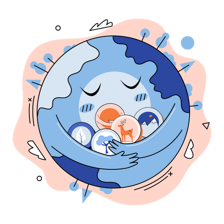 International Mother Earth Day  Illustration