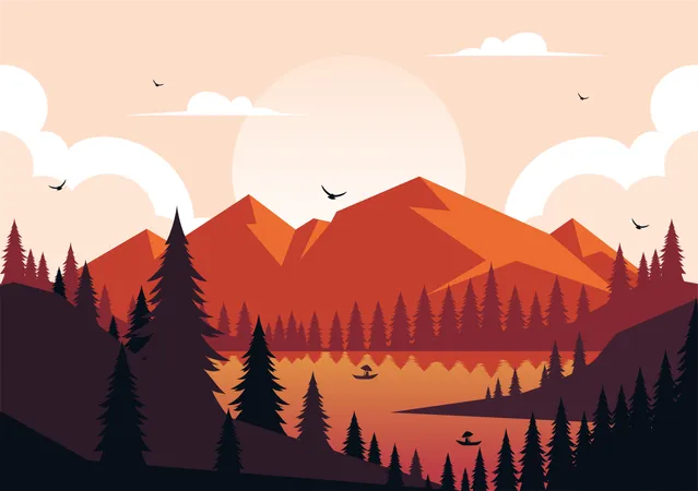 International Mountain Day  Illustration