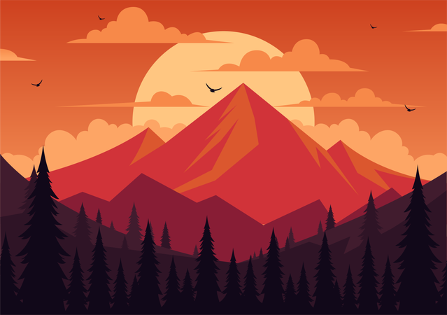 International Mountain Day  Illustration