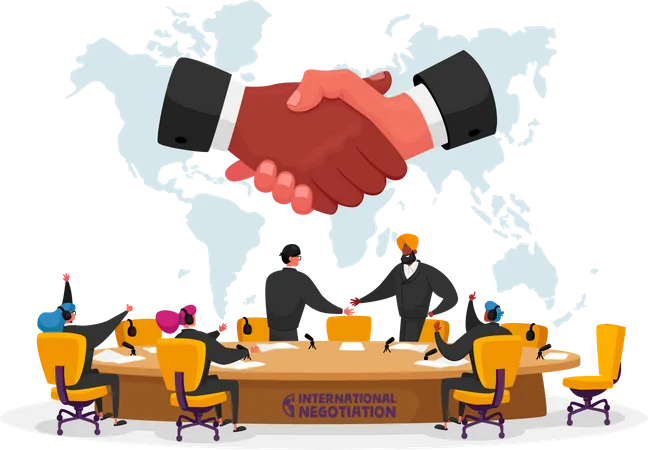International negotiations Illustration