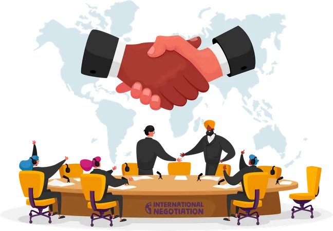 International negotiations  Illustration