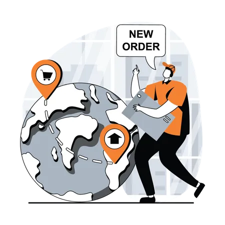 International new order Illustration