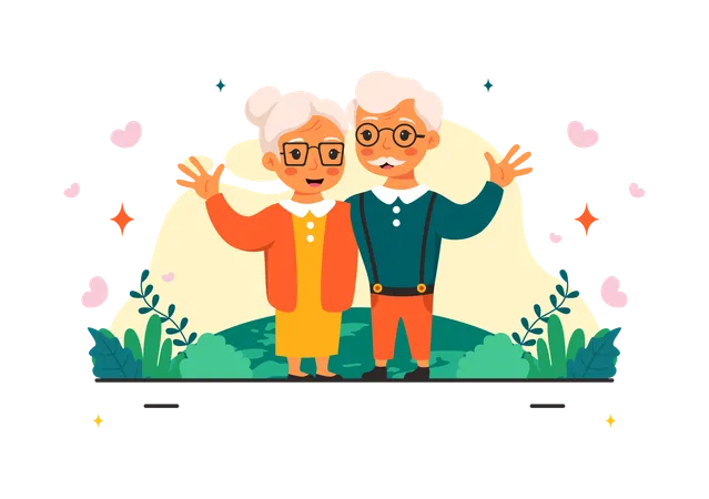 International Older Persons  Illustration