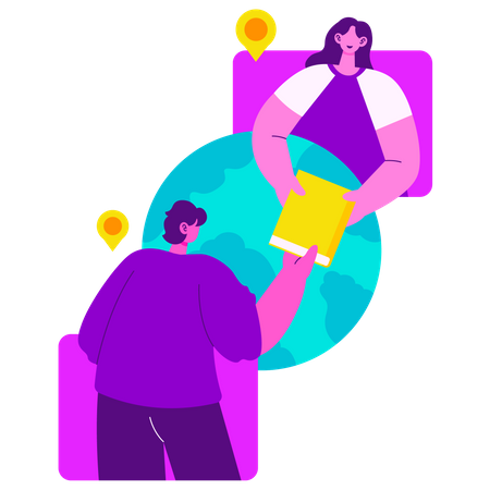 International online learner  イラスト