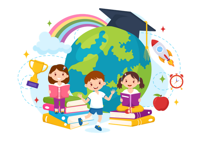 International Students Day  イラスト