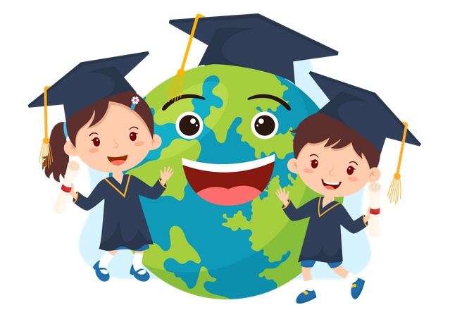 International Students Day  イラスト