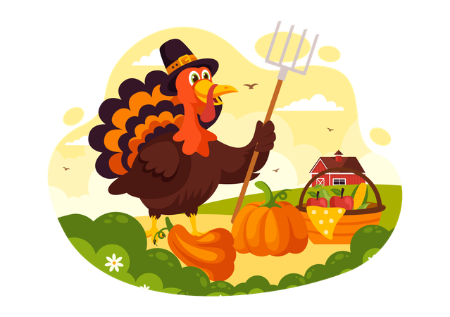 International Thanksgiving Day  Illustration