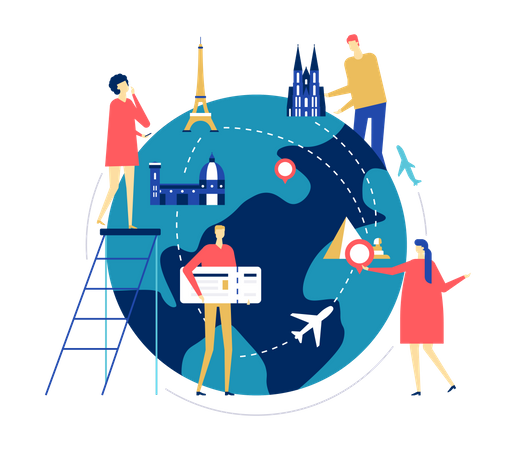 International Travel  Illustration