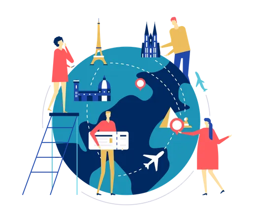 International Travel  Illustration