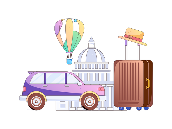 International trip  Illustration