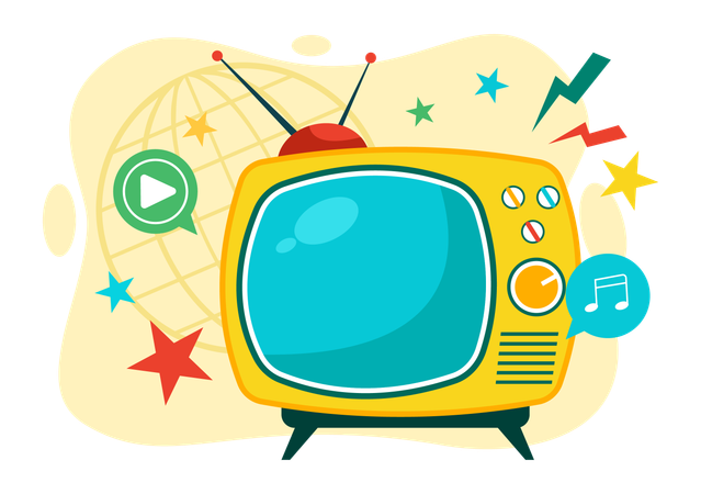 International TV day  Illustration