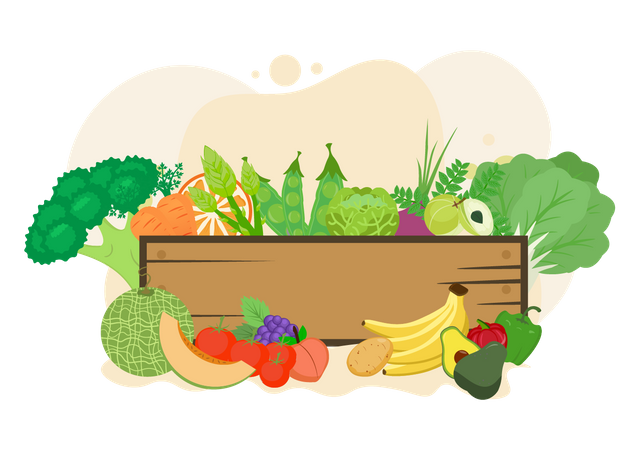 International Vegetarian Day Illustration