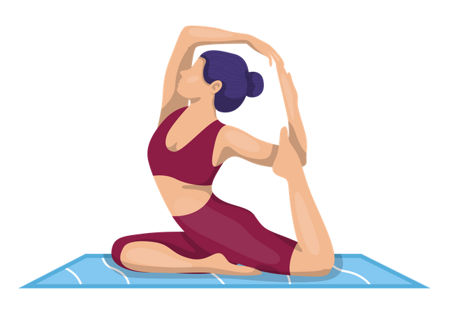 International Yoga Day  Illustration