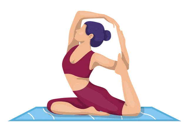 International Yoga Day  Illustration