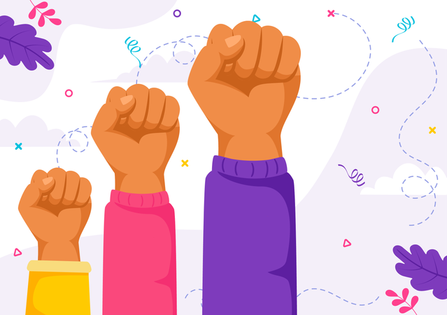 International Youth Day celebration Illustration