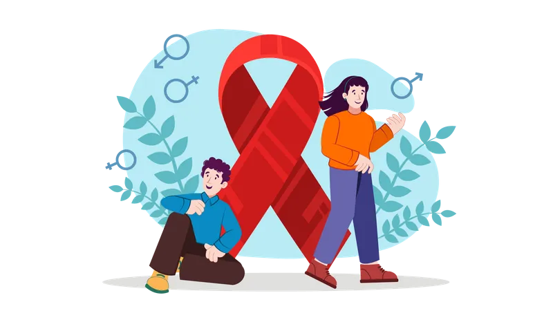 Internationaler Aids-Tag  Illustration