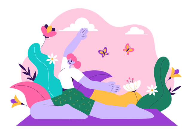 Internationaler Yoga-Tag  Illustration