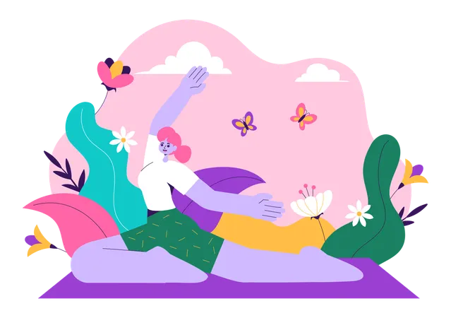 Internationaler Yoga-Tag  Illustration