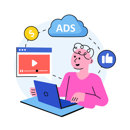 Internet Ads  Illustration