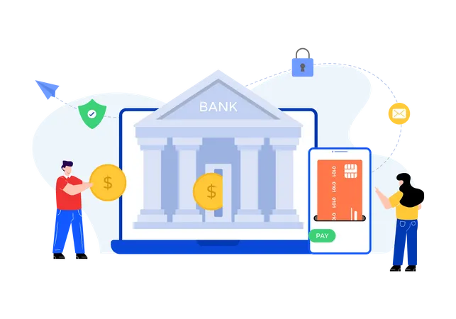 Internet banking  Illustration