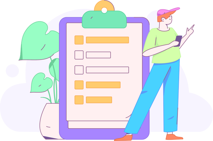 Internet Based Employment Form  Illustration