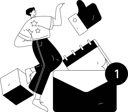 Internet Communication  Illustration