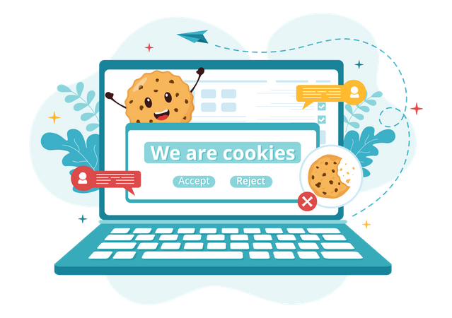 Internet Cookies  イラスト