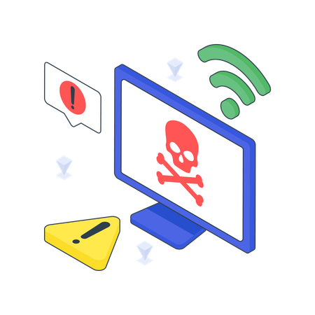 Internet Hacking  Illustration