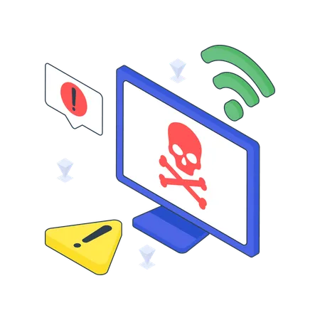 Internet Hacking  Illustration