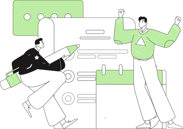 Internet Job Application Form  Illustration