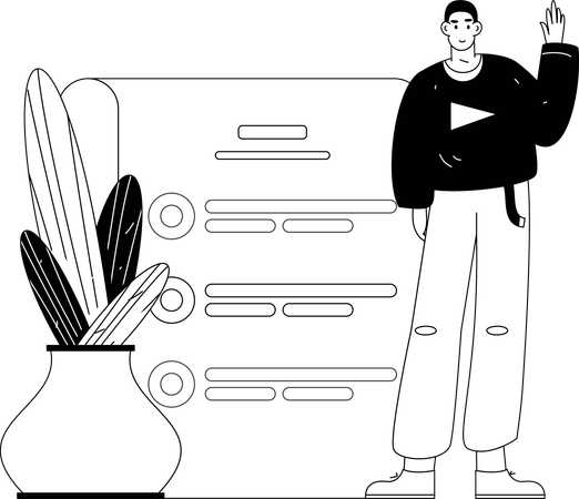 Internet Job Application Form  Illustration