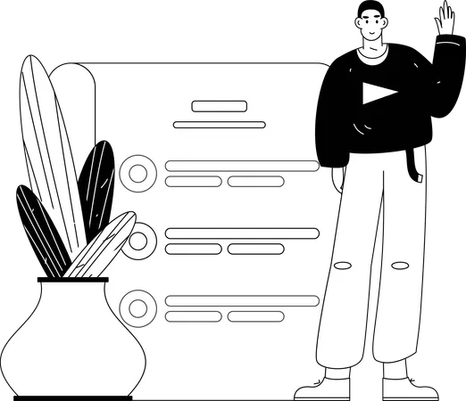 Internet Job Application Form  Illustration