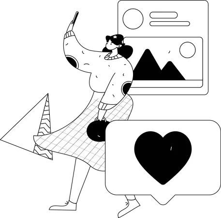 Internet Messaging  Illustration