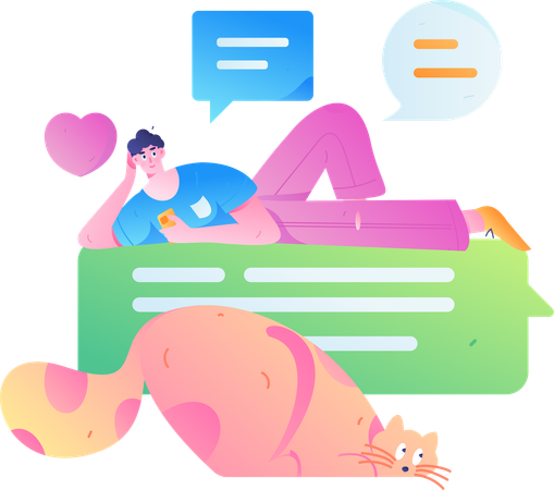 Internet Messaging  Illustration