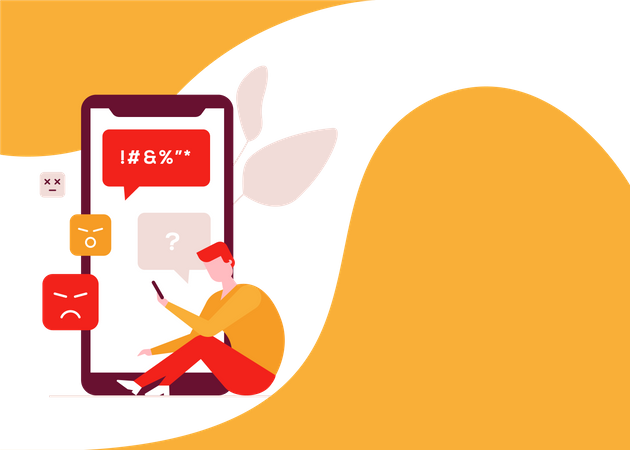 Internet-Mobbing  Illustration