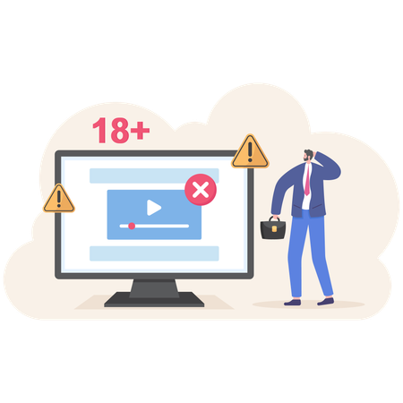 Internet Negative Content Control  Illustration