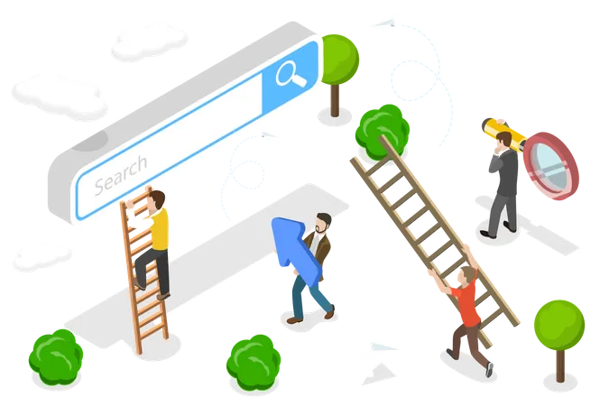 Internet Search  Illustration