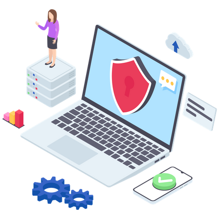 Internet sicherheit  Illustration